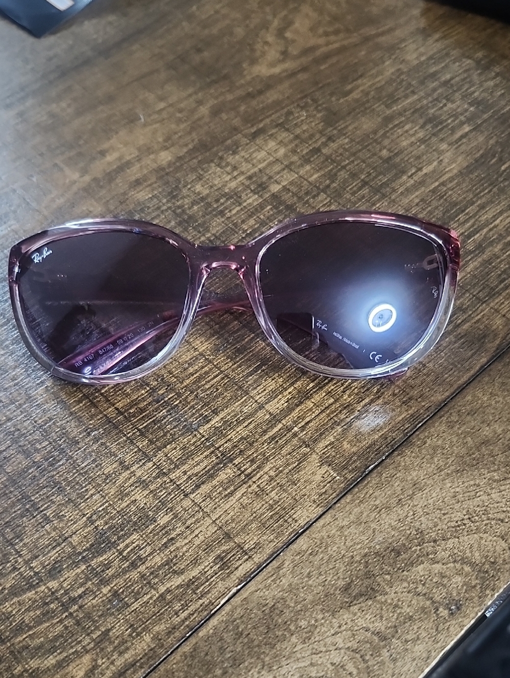 Ray-Ban Women's Pink Gradient Frame Sunglasses